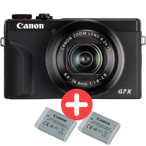 Canon PowerShot G7 X Mark III, schwarz, mit Ersatzakku
